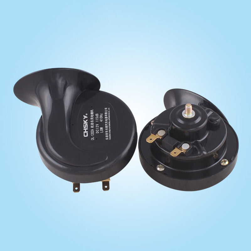 1 Pair Car Horns Loud 12V 105dB Motorcycle Snail Sound Horn Waterproof Trumpet