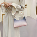 PU Leather Alligator Pattern Underarm Bag Ladies Fashion Gradient Color Purse