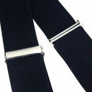 Dress Solid Color Elastic Braces Adjustable Strap Clip Mens Braces Suspenders