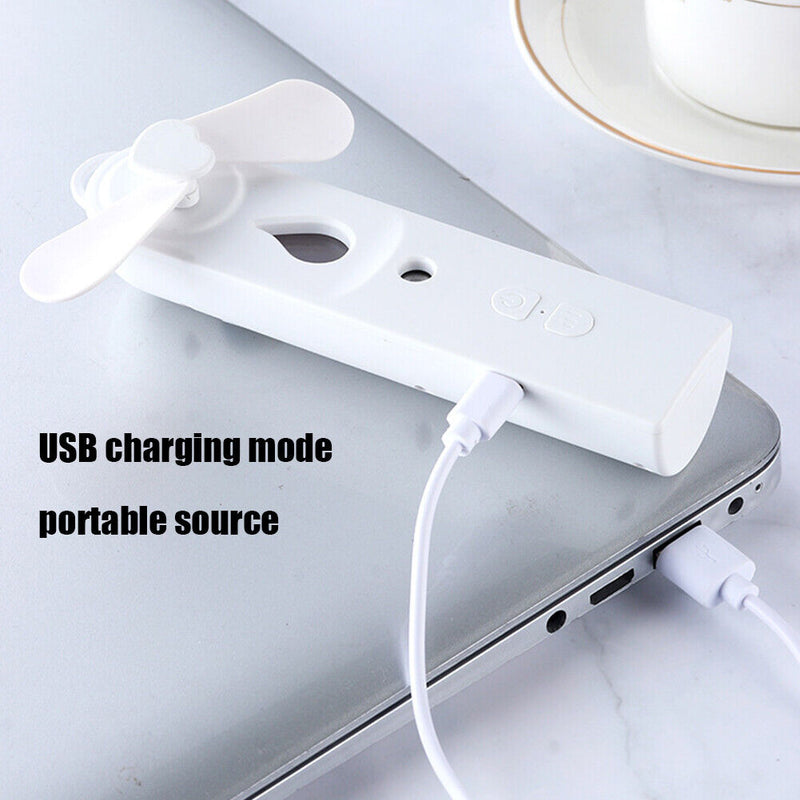 2 in 1 Water Spray Mist Fan Portable Mini Fan Cooling Air Conditioner Humidifier