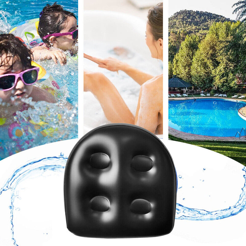 SPA Inflatable Cushion Tub Anti-Hemorrhoids Inflatable Seat Pad (Black) Newly