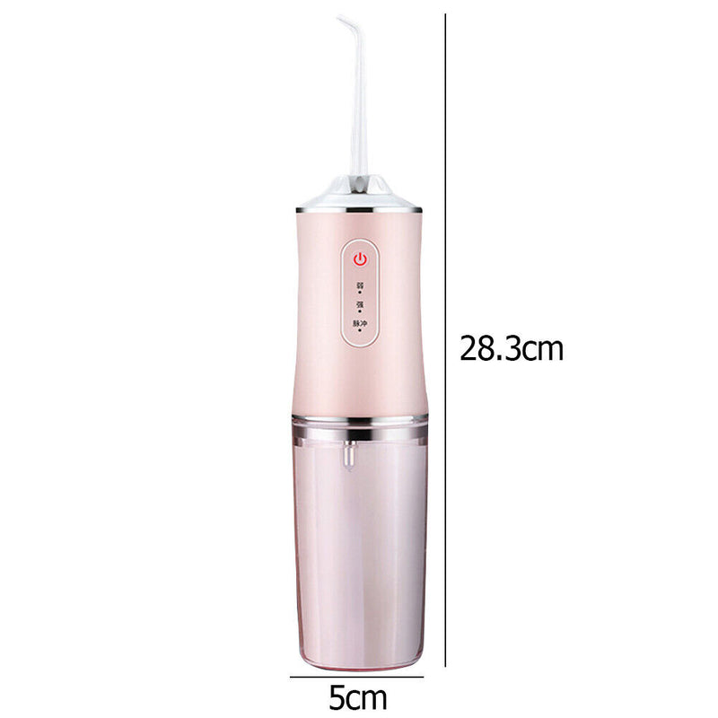 Electric Oral Irrigator Dental Water Jet Water Flosser Teeth Scaler (Pink) Newly