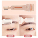 Silicone Strip Eyelash Curler Scalable Design Eyebrow Trimmer Comb Makeup Tool