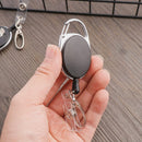 Key Ring Anti-Lost Clip Lanyards Retractable Badge Holder Keychain Clip