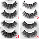 Resuable Handmade Eye Lashes Extension False Eyelashes 5D Mink Hair Thick Cross