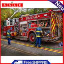 5D Diamond Painting DIY Fire Truck Full Round Drill Mosaic Rhinestone Picture