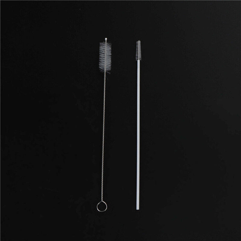 Wedding Drinking Reusable Clean Brush Glass Straws Plastic Box Straight Bent