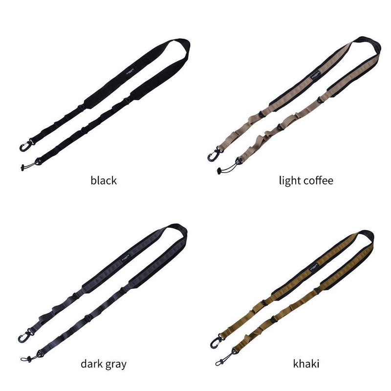 2pc Polyester Camping Shoulder Strap Multiple Metal Hanging Loop Design