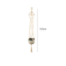 Handmade Flower Pot Net Bag Rope Braided Plant Hanging Basketball Hanger for Garden