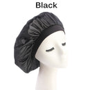 Head Cover Night Sleep Wide Band Stretch Hat Satin Bonnet Headwrap Chemo Cap