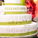 Plastic Number Painting Template DIY Cake Coffee Scrapbook Spray Stencil Mold