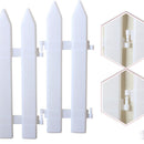 Plastic Home Decorative Barrier Christmas Tree Fence Garden Guardrail White PVC