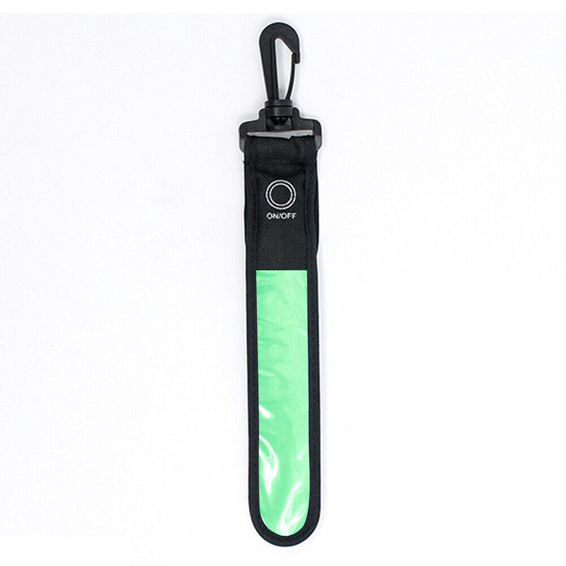 LED Light Reflective Belt Strap Outdoor Cycling Hanging Pendants (Green) Newly