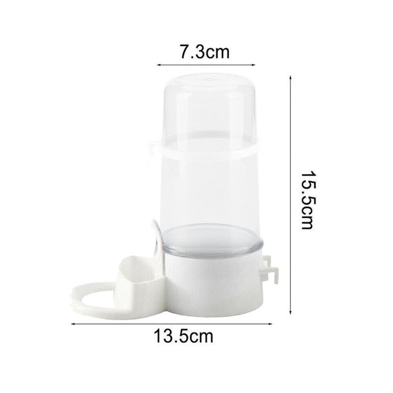 Pet Bird Water Drinker Container Birdcage Waterer Drinking Fountain Dispenser