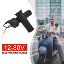 1 Pair Electric Bicycle Throttle Grip 12-80V Accelerator for E-Scooter/Tricycle