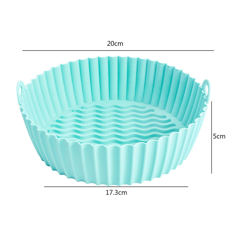 Silicone Air Fryers Basket Replacemen Grill Pan Bakeware for Oven Steamer Cooker