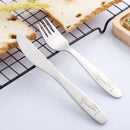 Stainless Steel Spoon Fork Set Children Tableware Kid Cutlery Baby Flatware