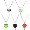 Luxury Aesthetic Chokers Peach Heart Clavicle Chain Pendant Necklace Crystal