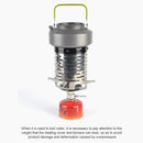 Outdoor Camping Gas Oven Portable Steel Heater Heater Cover Equipment