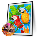 5D Luminous Diamond Painting DIY Animal Full Round Drill Wall Decor Rhineston