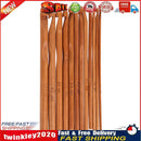 12-Size Bamboo Handle Crochet Hook Knit Weave Yarn Craft Knitting Needle Newly