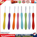 Soft Handle 8pcs Colorful Aluminium Crochet Hooks Knitting Needls Set Newly