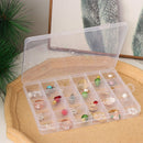 Compartment Earring Boxes Jewelry Storage Box Beads Container Storage Case