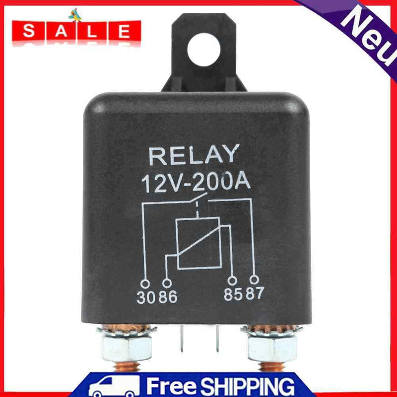 12V 200 Amp Split Charge/Winch Relay Car Van Boat Marine Mower Starter Relay