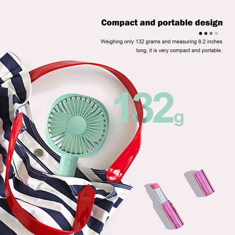 Mini Silent Fan Adjustable Summer Portable Cooling Fan with USB Charging Cable