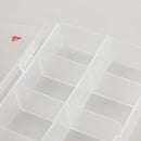 10 Compartments Plastic Clear False Nail Tips Storage Box Holder Organzier Newly