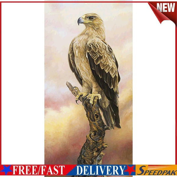 Animal Eagle Diamond Painting Embroidery 5D Full Round Drill DIY Rhinestone #F