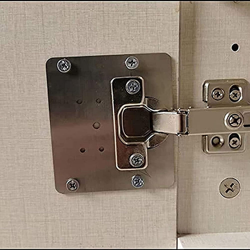 Hinge Repair Plate Kit Cabinet Cupboard Furniture Drawer Window Repair Tool