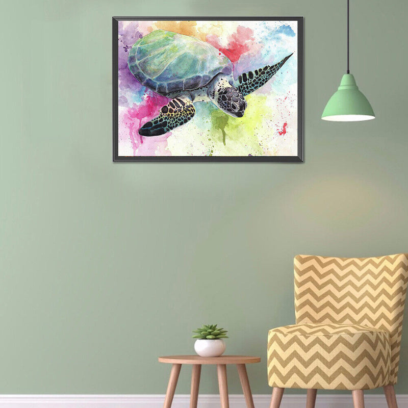 DIY Full Drill Round Diamond Painting Animal Drawing Full Drill for Artcrafts