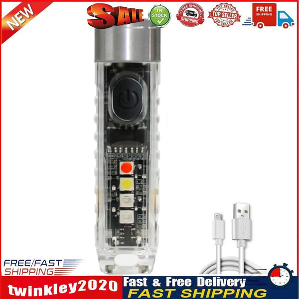 Keychain LED Flashlight Mini Pocket Torch for EDC Emergency (Fluorescent) Newly