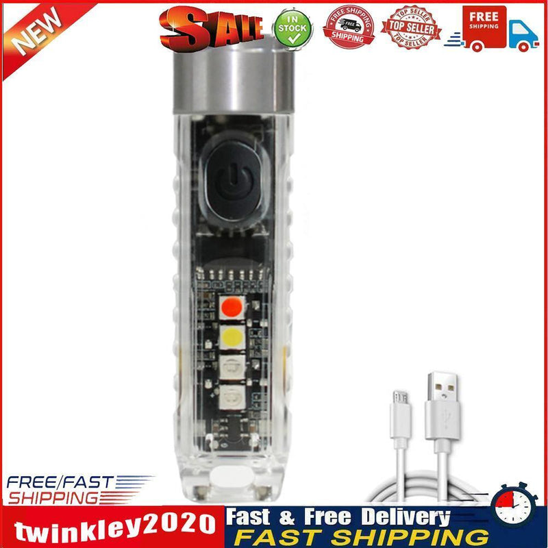 Keychain LED Flashlight Mini Pocket Torch for EDC Emergency (Fluorescent) Newly