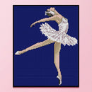 14CT Full Cross Stitch Ballet Stamped DIY Kits Handmade Cotton Embroidery