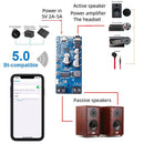 Bluetooth-compatible 5.0 Power Amplifier Audio Stereo Music Player (Black)