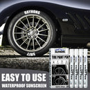 4pcs White Paint Marker Pen for Car Tyre Drawing Art Craft Permanent Paint Pen`