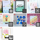 DIY Drawing Paper Cards Making Embossing Template Layering Stencil Scrapbooking