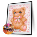 DIY Diamond Painting Kits Full Round Drill Pink Bear Mosaic Wall Home Decor