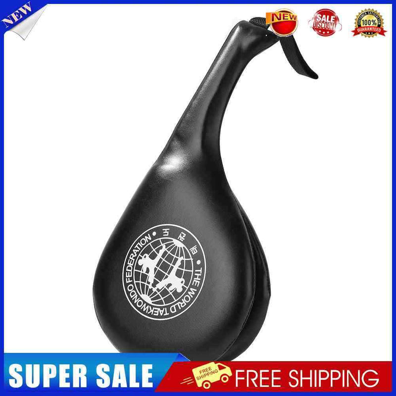 Taekwondo Boxing Training Pads Karate Punch MMA Sponge Foot Target (Black)