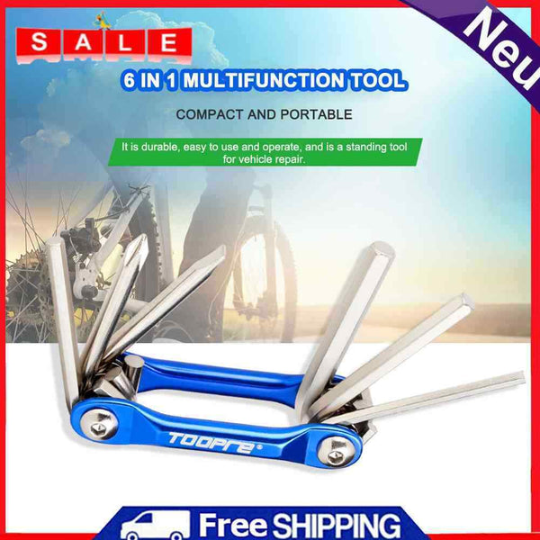 6-in-1 Repair Tools Portable Multifunctional Maintenance Wrench Screw