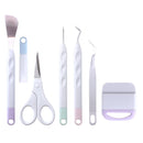 7x Vinyl Weeding Tools Silhouettes Scraper Tweezers Scissor Craft (Red)