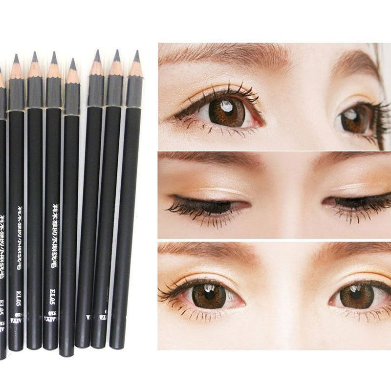 Women Smooth Makeup Tool Beauty Black Eyeliner Pencil Long-Lasting Waterproof