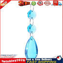 Stainless Steel Ring Door String Tassel Crystal Glass Curtain (Royal Blue) Newly