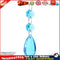 Stainless Steel Ring Door String Tassel Crystal Glass Curtain (Royal Blue) Newly