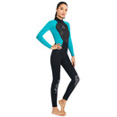 DIVE SAIL Women Wetsuits Long Sleeve Snorkeling Body Diving Suit (Green XS)