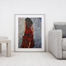 Frameless Oil Paint By Numbers DIY Woman Back Picture Craft Home Decoration Kit