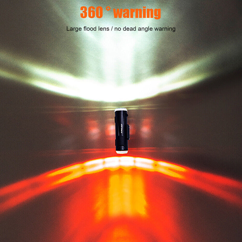 ENLEE Bicycle Helmet Light USB MTB Waterproof Front Rear Light Flashlight Newly