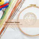 Wooden Basketball Bottom Circle Blank Hollow Crochet Basketball Wood Base for DIY Knit